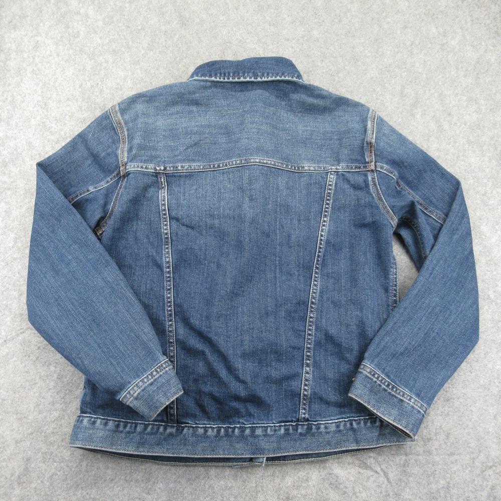 Eddie Bauer Womens Denim Jean Trucker Jacket Size Small - Picture 7 of 10